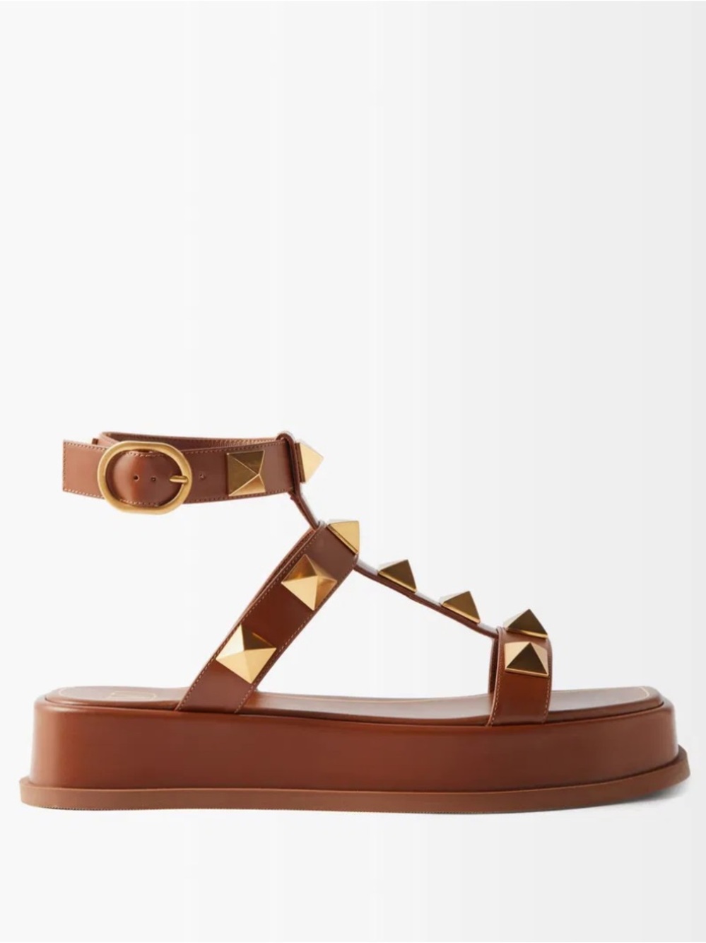 Valentino Leather Roman Stud Sandals, Pre-Owned, US 7, IT 37, S90 - Picture 7 of 11